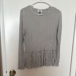 Striped Long Sleeve Top old navy med